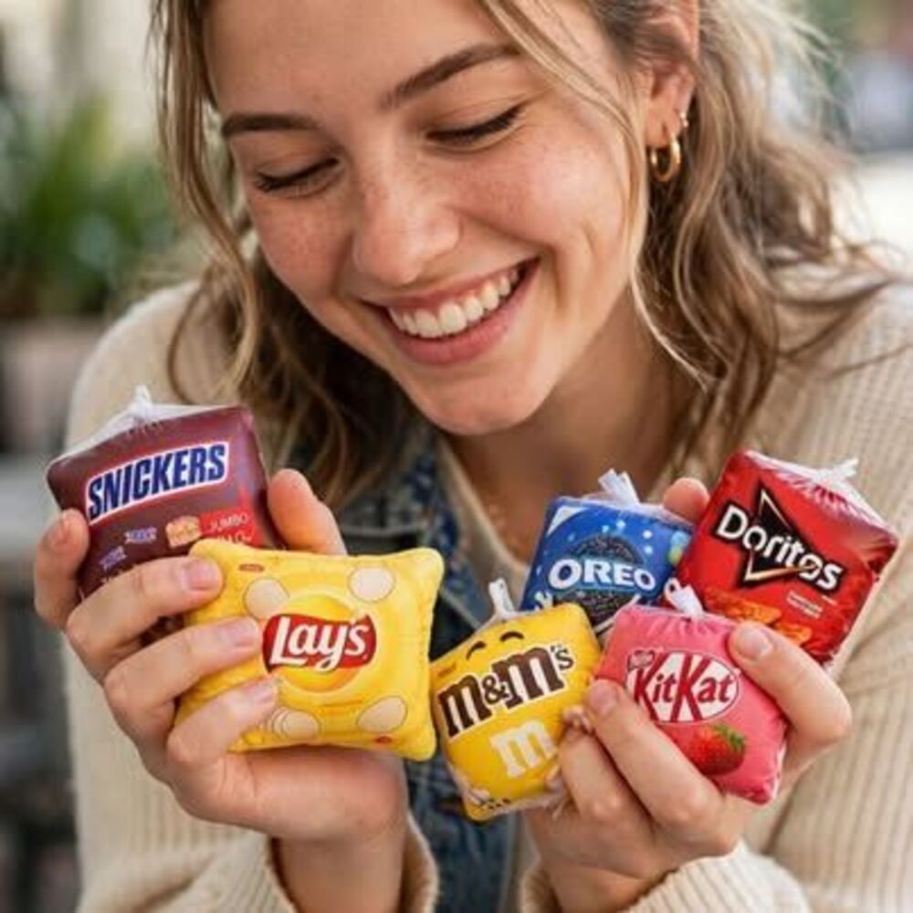 New 3-Mini Snack Squishy Stress Balls Set of 3 - Pick Any 3 Different Designs